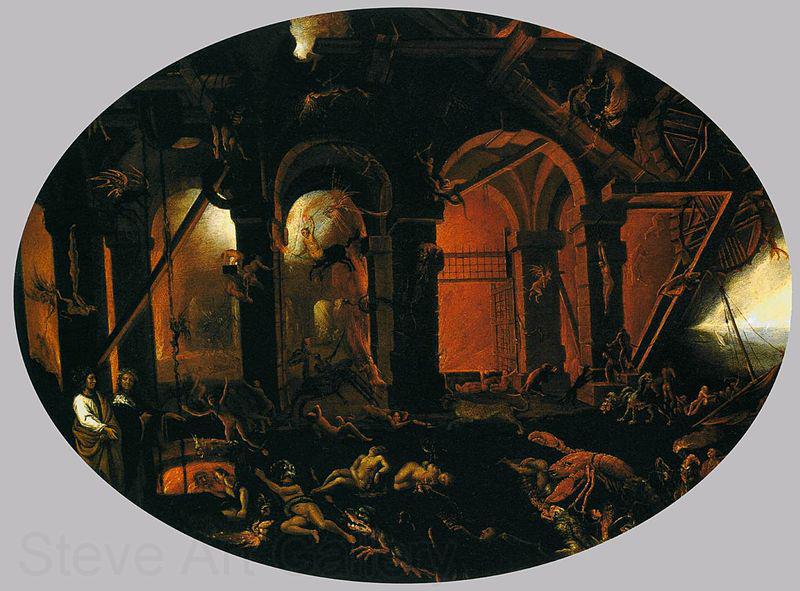 Filippo Napoletano Dante and Virgil in the Underworld